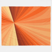 Modernes Abstraktes Orange Red Vanilla Graphic Fra Fleecedecke (Vorderseite (Horizontal))