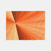 Modernes Abstraktes Orange Red Vanilla Graphic Fra Fleecedecke (Vorderseite (Horizontal))
