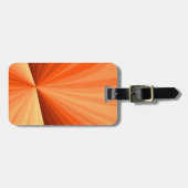 Modernes Abstraktes Orange Red Vanilla Graphic Fra Gepäckanhänger (Vorderseite horizontal)