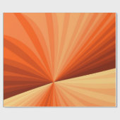 Modernes Abstraktes Orange Red Vanilla Graphic Fra Geschenkpapier (Flach)