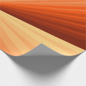 Modernes Abstraktes Orange Red Vanilla Graphic Fra Geschenkpapier (Ecke)