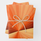 Modernes Abstraktes Orange Red Vanilla Graphic Fra Geschenkpapier Set (Beispiel)