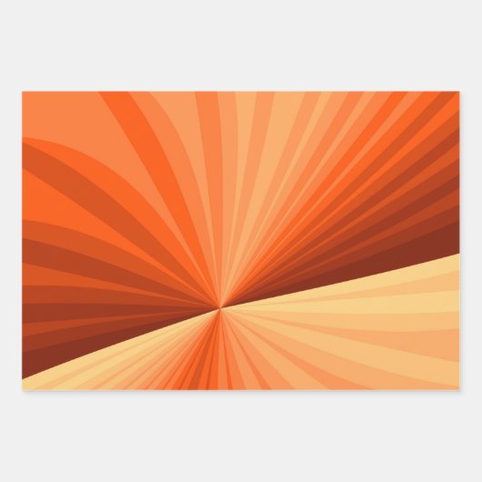Modernes Abstraktes Orange Red Vanilla Graphic Fra Geschenkpapier Set (Vorderseite)