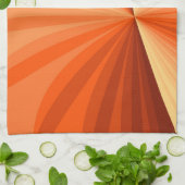 Modernes Abstraktes Orange Red Vanilla Graphic Fra Geschirrtuch (Gefaltet)
