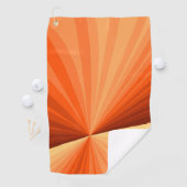 Modernes Abstraktes Orange Red Vanilla Graphic Fra Golfhandtuch (Insitu)