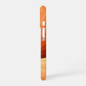 Modernes Abstraktes Orange Red Vanilla Graphic Fra iPhone 16 Hülle (Linke Seite)