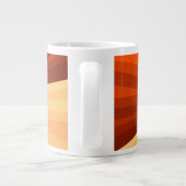 Modernes Abstraktes Orange Red Vanilla Graphic Fra Jumbo-Tasse (Rückseite)