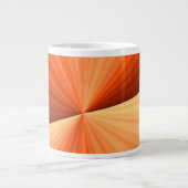 Modernes Abstraktes Orange Red Vanilla Graphic Fra Jumbo-Tasse (Vorderseite)