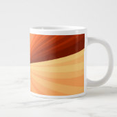 Modernes Abstraktes Orange Red Vanilla Graphic Fra Jumbo-Tasse (Rechts)