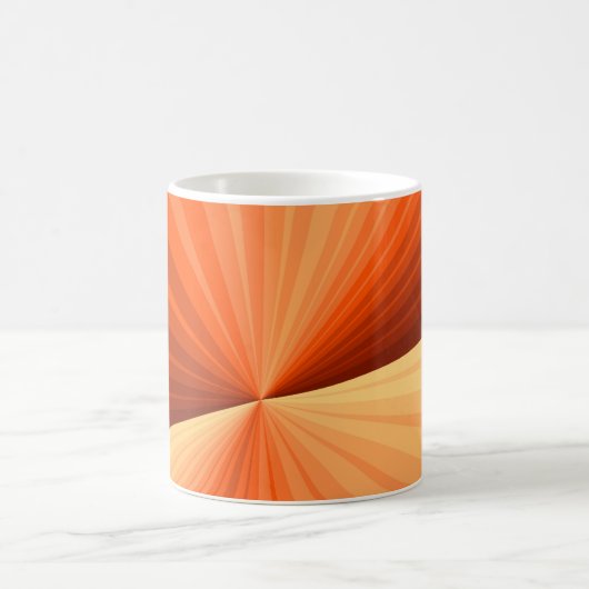 Modernes Abstraktes Orange Red Vanilla Graphic Fra Kaffeetasse (Mittel)