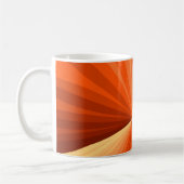 Modernes Abstraktes Orange Red Vanilla Graphic Fra Kaffeetasse (Links)