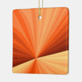 Modernes Abstraktes Orange Red Vanilla Graphic Fra Keramikornament (Links)
