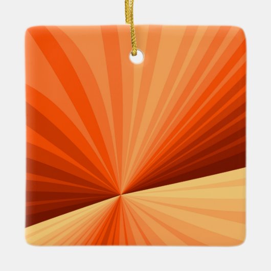 Modernes Abstraktes Orange Red Vanilla Graphic Fra Keramikornament (Vorderseite)