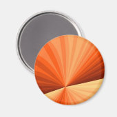 Modernes Abstraktes Orange Red Vanilla Graphic Fra Magnet (Vorderseite/Rückseite)