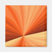 Modernes Abstraktes Orange Red Vanilla Graphic Fra Magnet (Vorne)