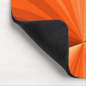 Modernes Abstraktes Orange Red Vanilla Graphic Fra Mousepad (Ecke)
