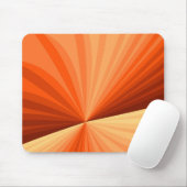 Modernes Abstraktes Orange Red Vanilla Graphic Fra Mousepad (Mit Mouse)