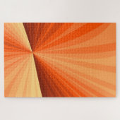 Modernes Abstraktes Orange Red Vanilla Graphic Fra Puzzle (Horizontal)