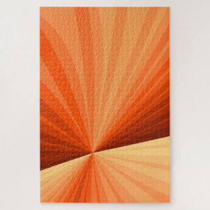 Modernes Abstraktes Orange Red Vanilla Graphic Fra Puzzle