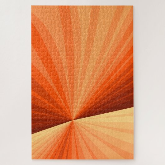 Modernes Abstraktes Orange Red Vanilla Graphic Fra Puzzle (Vertikal)