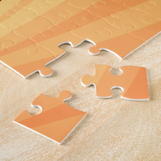 Modernes Abstraktes Orange Red Vanilla Graphic Fra Puzzle (Seite)