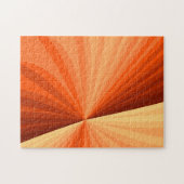 Modernes Abstraktes Orange Red Vanilla Graphic Fra Puzzle (Horizontal)