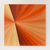 Modernes Abstraktes Orange Red Vanilla Graphic Fra Puzzle (Horizontal)