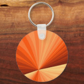 Modernes Abstraktes Orange Red Vanilla Graphic Fra Schlüsselanhänger (Vorderseite)