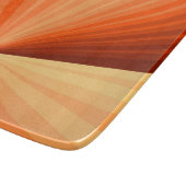 Modernes Abstraktes Orange Red Vanilla Graphic Fra Schneidebrett (Ecke)
