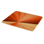 Modernes Abstraktes Orange Red Vanilla Graphic Fra Schneidebrett (Ecke)