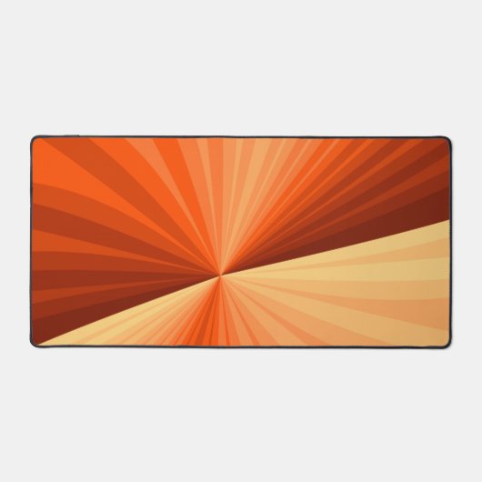 Modernes Abstraktes Orange Red Vanilla Graphic Fra Schreibtischunterlage (Vorderseite)