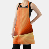 Modernes Abstraktes Orange Red Vanilla Graphic Fra Schürze (InSitu)