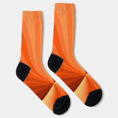 Modernes Abstraktes Orange Red Vanilla Graphic Fra Socken (Rechts)