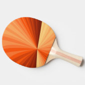 Modernes Abstraktes Orange Red Vanilla Graphic Fra Tischtennis Schläger (Seitenansicht)