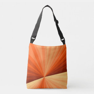 Modernes Abstraktes Orange Red Vanilla Graphic Fra Tragetaschen Mit Langen Trägern
