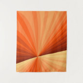 Modernes Abstraktes Orange Red Vanilla Graphic Fra Wandteppich (Vorderseite)