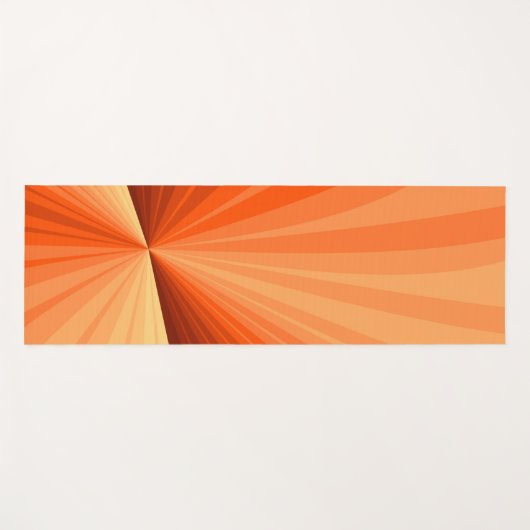 Modernes Abstraktes Orange Red Vanilla Graphic Fra Yogamatte (Vorderseite (Horizontal))