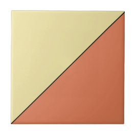 Modernes Abstraktes orangefarbenes geometrisches D Fliese