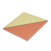 Modernes Abstraktes orangefarbenes geometrisches D Fliese (Seite)