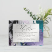 Modernes Abstraktes Orchideen Einladung (Stehend Vorderseite)