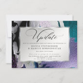 Modernes Abstraktes Orchideen Einladung (Vorderseite)