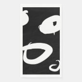 Modernes abstraktes Papier Napkin Serviette (Vorderseite)