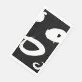 Modernes abstraktes Papier Napkin Serviette (Ecke)