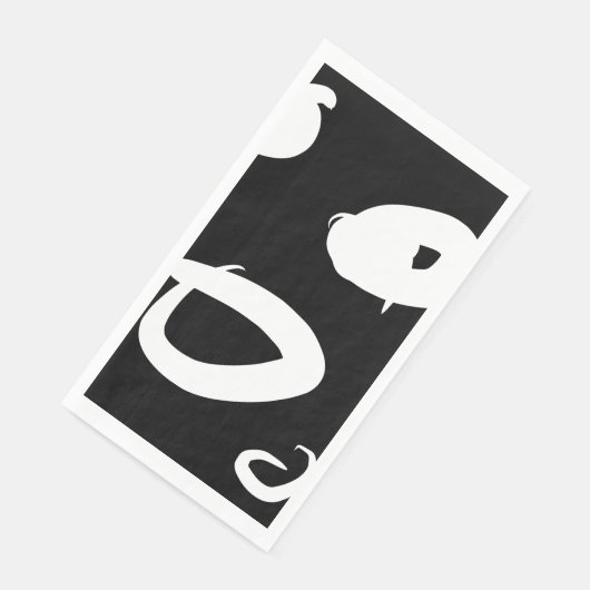 Modernes abstraktes Papier Napkin Serviette (Ecke)