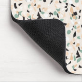 Modernes Abstraktes Pastel Terrazzo Muster Mousepad (Ecke)