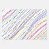 Modernes Abstraktes Pasteldesign Geschenkpapier Set (Vorderseite)