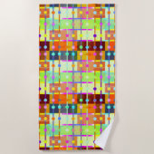 Modernes Abstraktes Pattern Badetuch (Vorderseite)