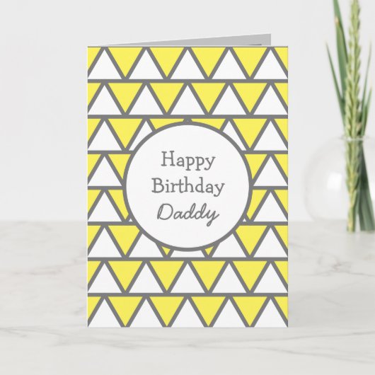 Modernes Abstraktes Personalisiert Happy Birthday  Karte (Vorderseite)