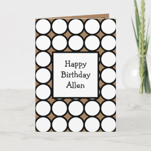 Modernes Abstraktes Personalisiertes Glück zum Geb Karte