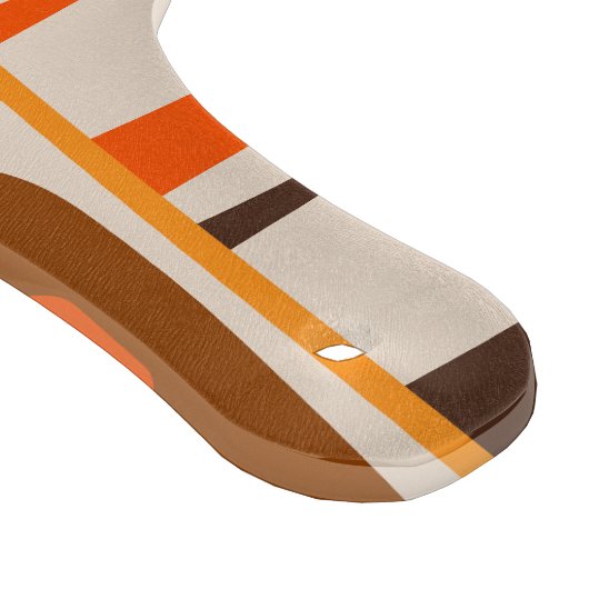 Modernes Abstraktes Piquet-70er-Muster aus dem Mit Schneidebrett (Ecke)